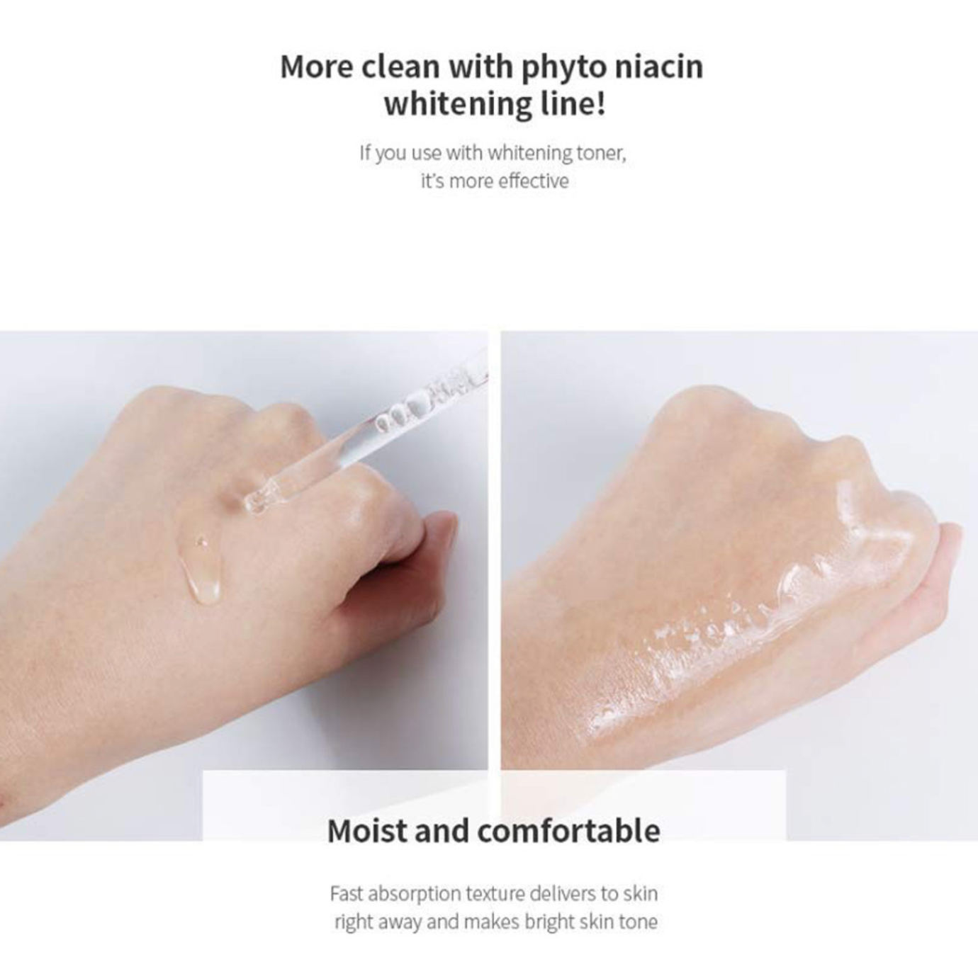 Phyto Niacin Whitening Essence van NACIFIC. De essence biedt een huidverhelderend effect om pigmentvlekken en onzuiverheden (en de littekens hiervan) te verlichten