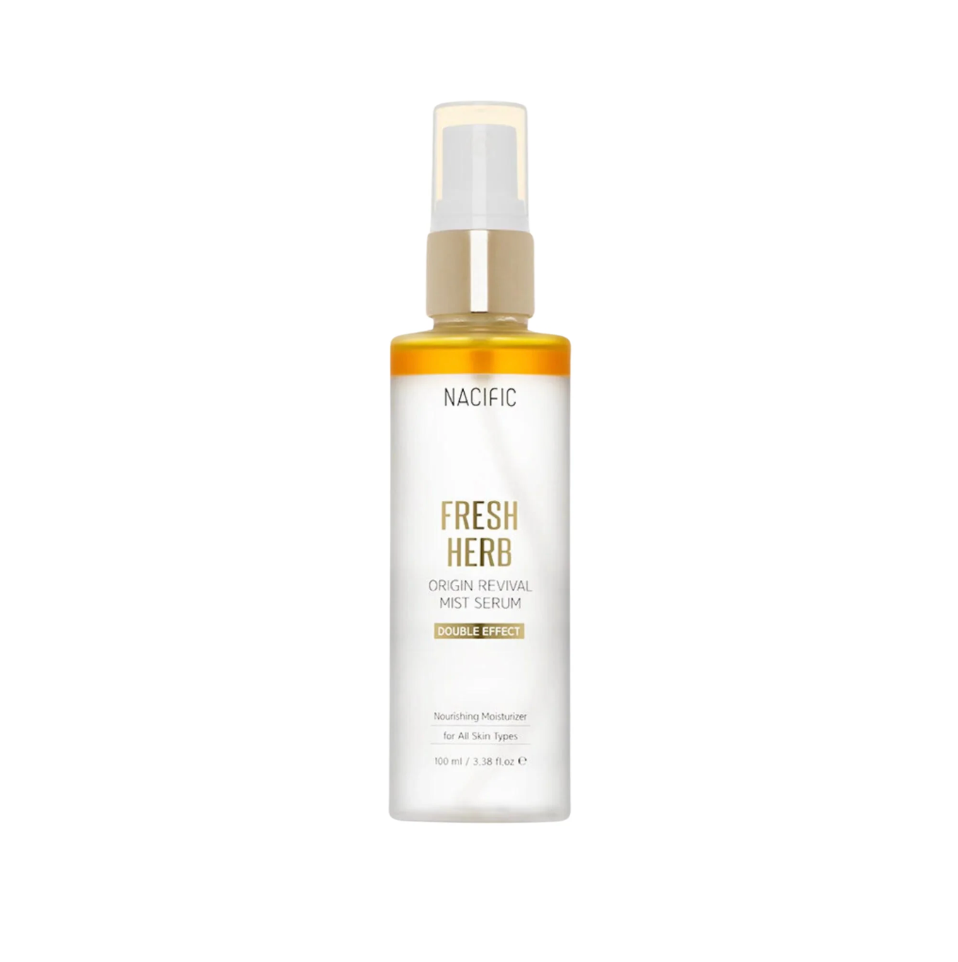 Nacific’s bestverkopende Fresh Herb Orgin Serum, is deze vakkundig mist geformuleerd met een mix van citrusextracten om je huid te voeden, verhelderen en hydrateren