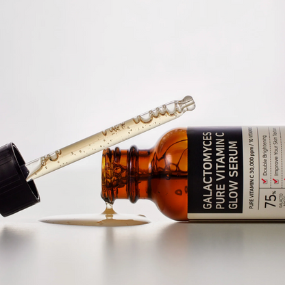 Some By Mi Galactomyces Pure Vitamin C Glow Serum bevat 75% van Galactomyces en 30.000ppm Pure Vitamin C voor een intensieve verhelderende verzorging