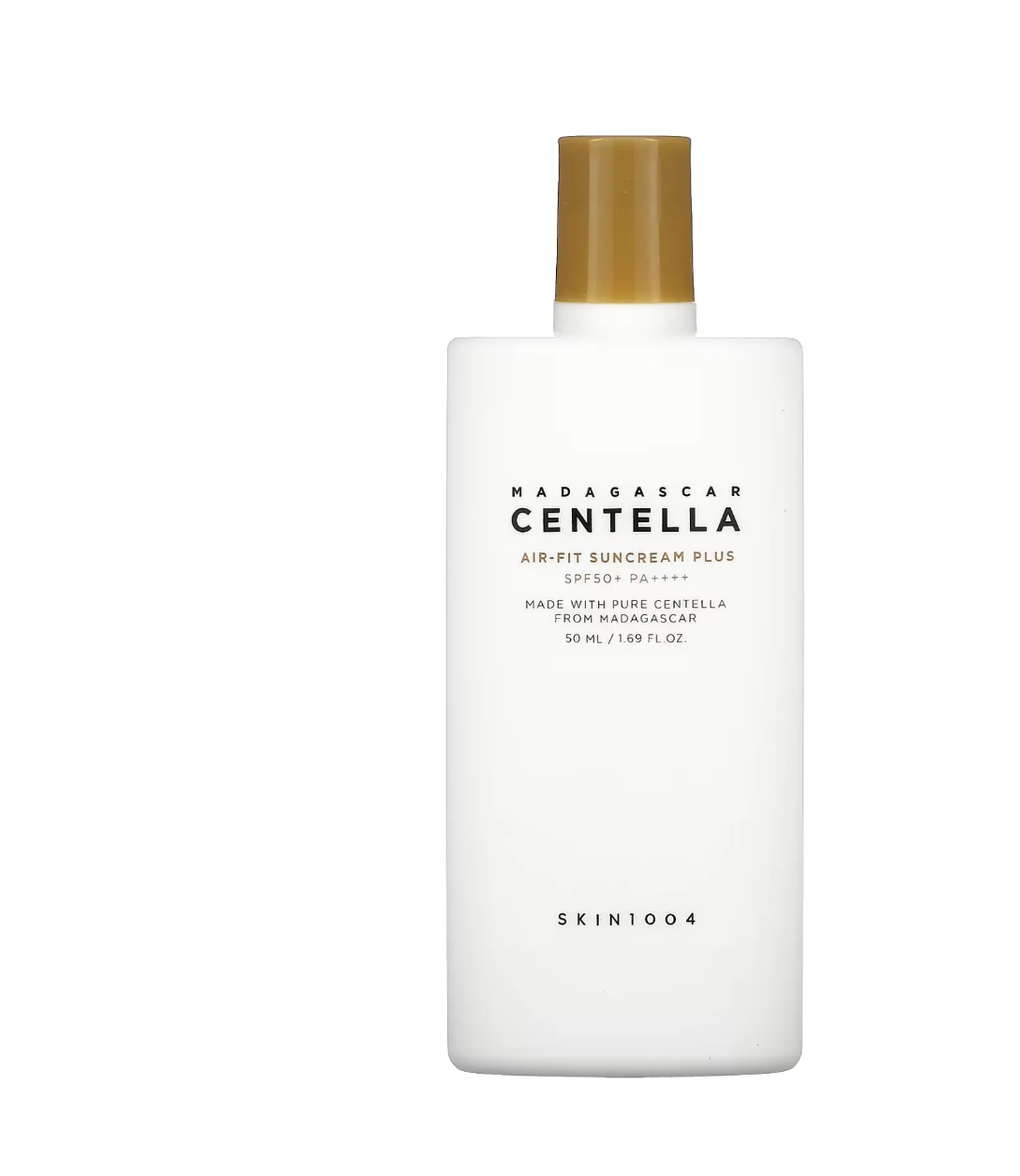Skin1004 Madagascar Centella Air-Fit Suncream Plus is een fysische zonnebrandcrème verrijkt met 29.4% Centella Asiatica Extract, een ontstekingsremmend en kalmerend ingrediënt.