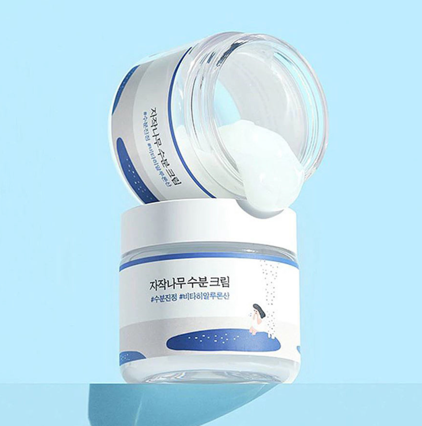  Round Lab Birch Juice Moisturizing Cream beschermt de huid tegen transepidermaal waterverlies, waardoor de huid zacht en soepel 