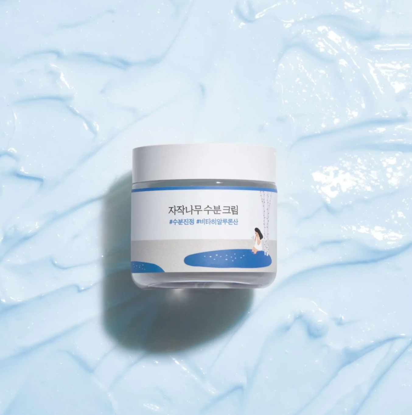 Round Lab Birch Juice Moisturizing Cream beschermt de huid tegen transepidermaal waterverlies, waardoor de huid zacht en soepel 