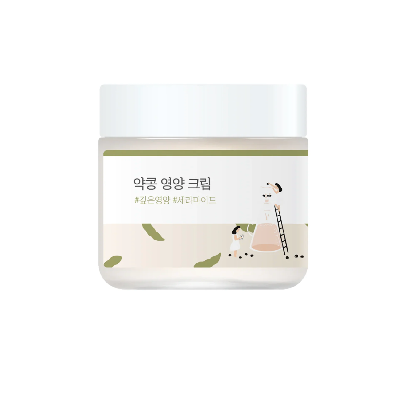 Round Lab Soybean Nourishing Cream is een kalmerende en hydraterende crème. Het bevat Adenosine waarvan bekend is dat het een sterk rimpelverminderend effect heeft