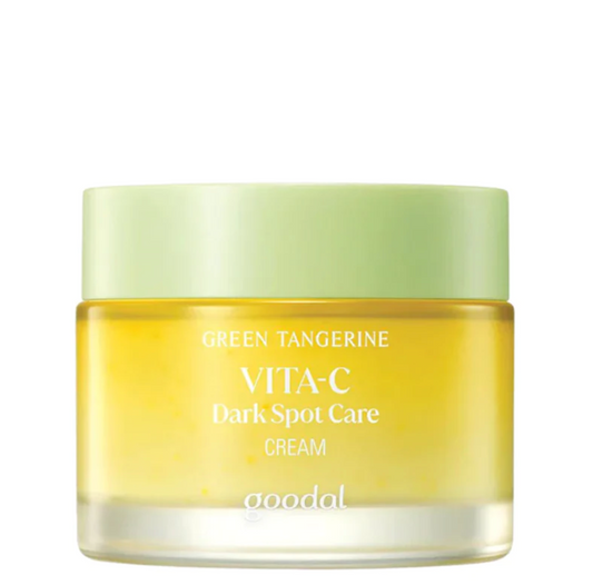 Goodal Green Tangerine Vita C Dark Spot Care Cream is een jeugdherstellende crème. Versterkt met 62% krachtige anti-oxidanten uit groene mandarijn extract vol met vitamine C