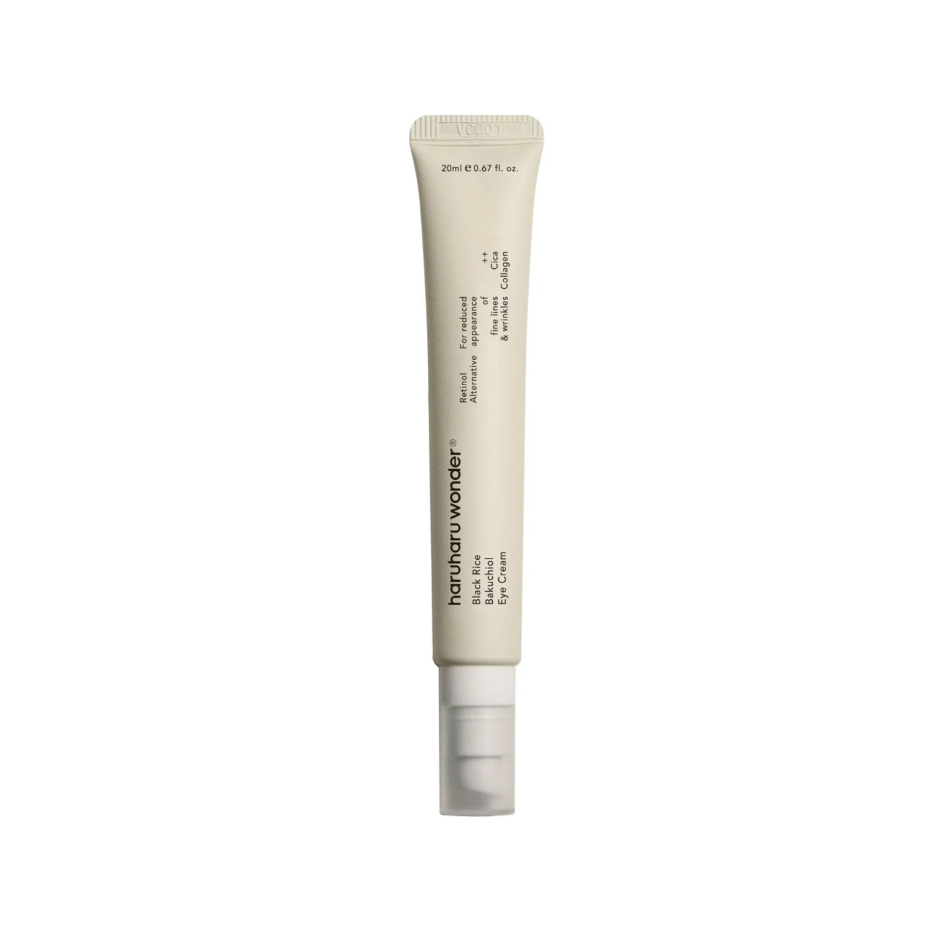 Haruharu Wonder Black Rice Bakuchiol Eye Cream. Bakuchiol en extract van Koreaanse zwarte rijst verzorgen de kwetsbare huid rond de ogen door rimpels en fijne lijntjes te verminderen