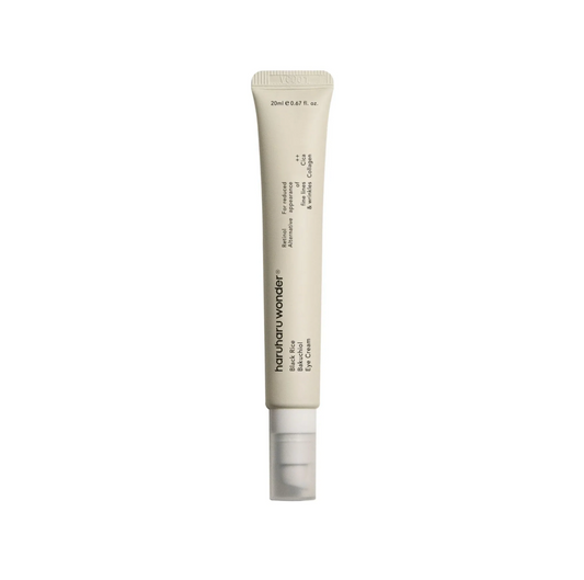 Haruharu Wonder Black Rice Bakuchiol Eye Cream. Bakuchiol en extract van Koreaanse zwarte rijst verzorgen de kwetsbare huid rond de ogen door rimpels en fijne lijntjes te verminderen