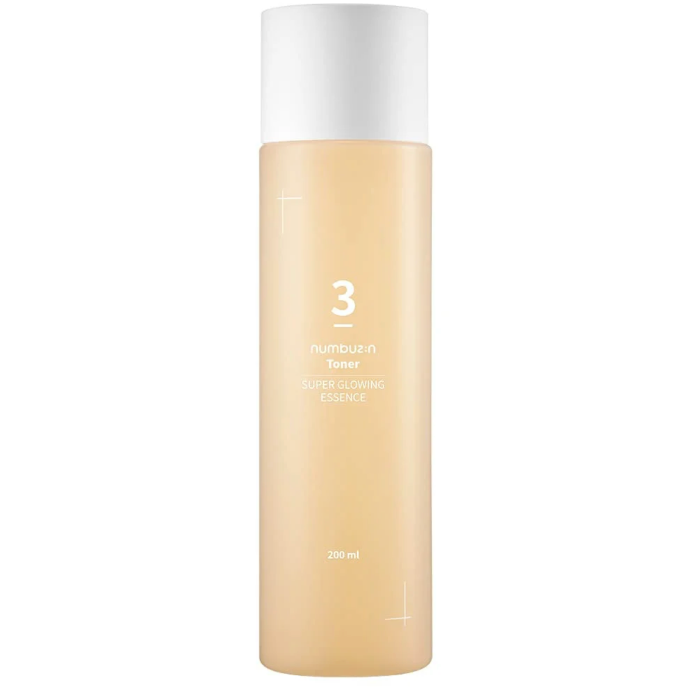 Numbuzin No.3 Super Glowing Essence Toner is verrijkt met 50 soorten gefermenteerde ingrediënten voor een gezond uitziende huid met een prachtige gloed