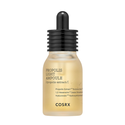 COSRX Full Fit Propolis Light Ampoule is een intensief verzorgende ampoule met 83% Black Bee Propolis-extract 