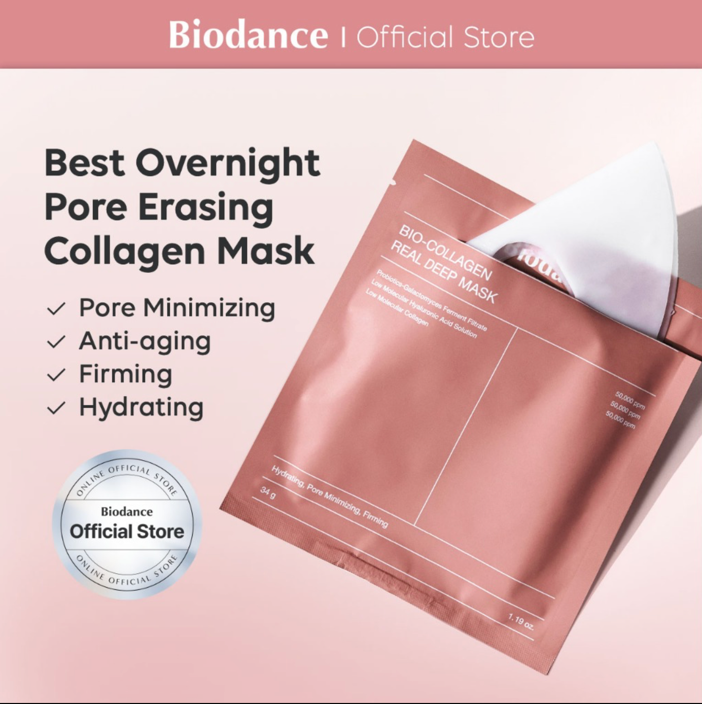 BIODANCE BIO-COLLAGEN REAL DEEP MASK (4 STUK)